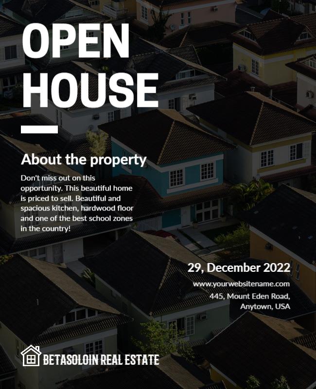 Real Estate Open House Event Flyer Template