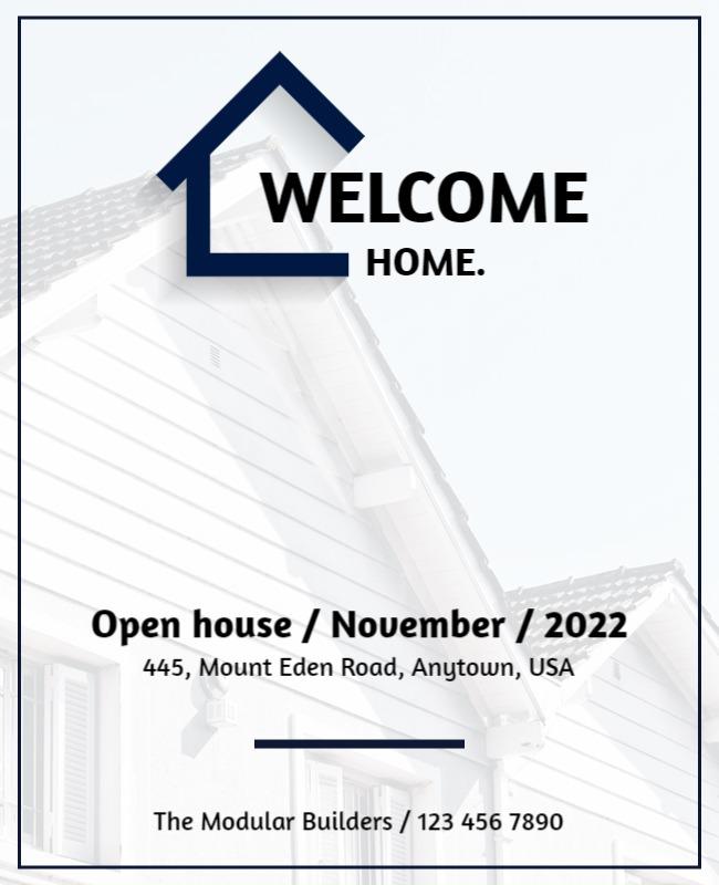 Real Estate Open House Event Flyer Template