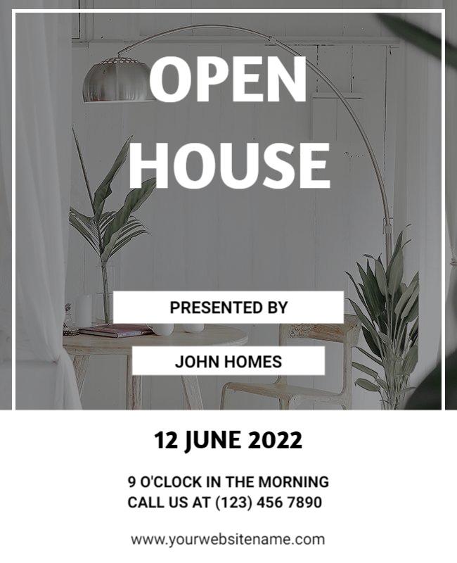 Real Estate Open House Event Flyer Template