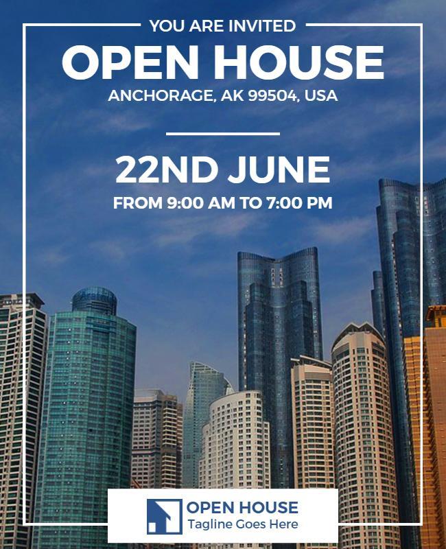 Real Estate Open House Event Flyer Template