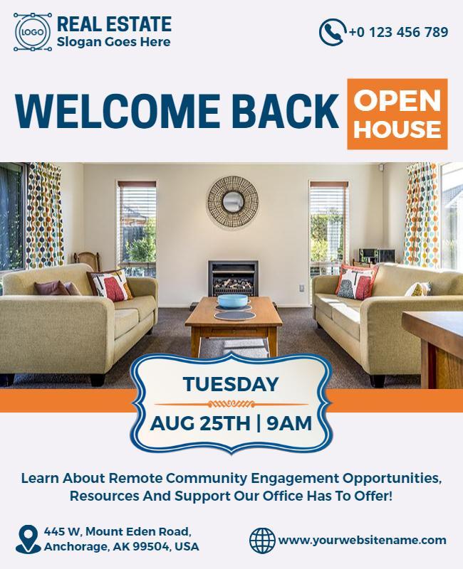 Real Estate Open House Event Flyer Template