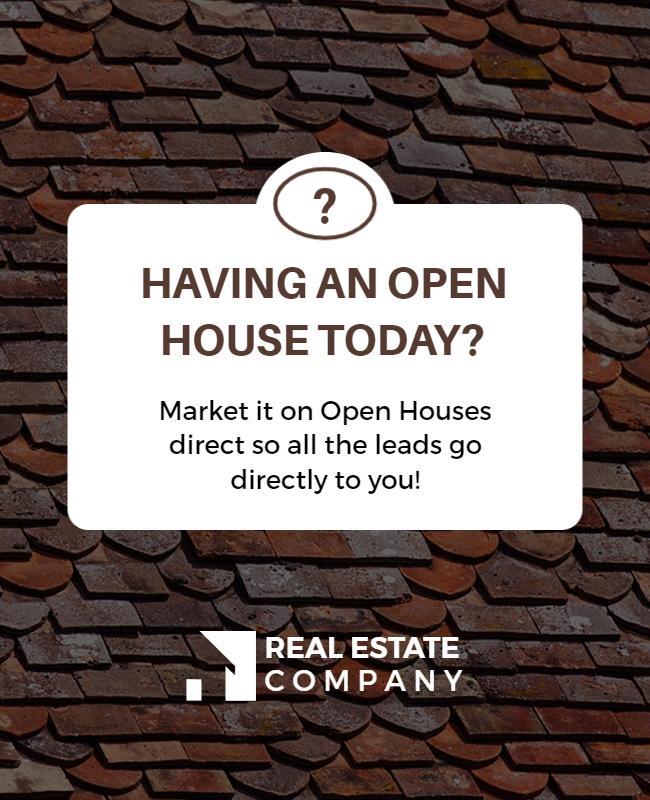 Real Estate Open House Marketing Flyer Template