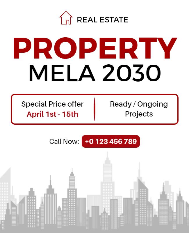 Real Estate Property Mela Promotion Flyer Template