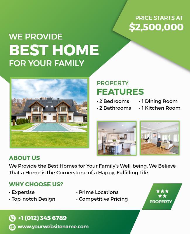 Real Estate Property Promotion Flyer Template