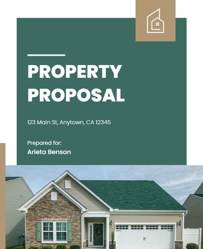 Real Estate Property Proposal Flyer Template