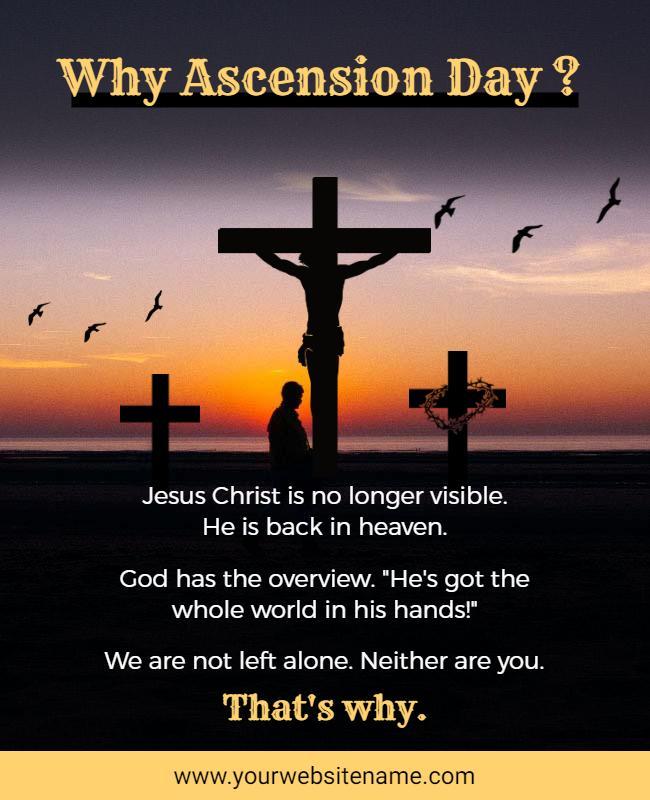 Religious Ascension Day Event Flyer Template