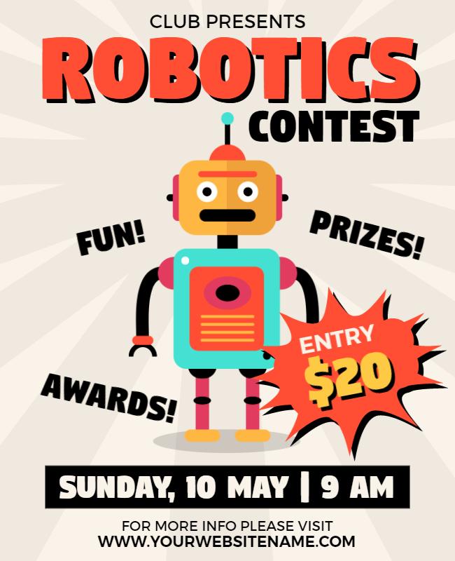 Robotic Contest Flyer Template