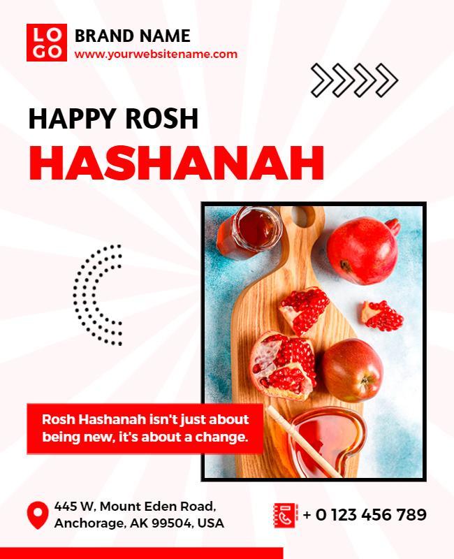 Rosh Hashanah Celebration Event Flyer Template