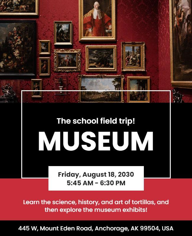 School Museum Field Trip Flyer Template