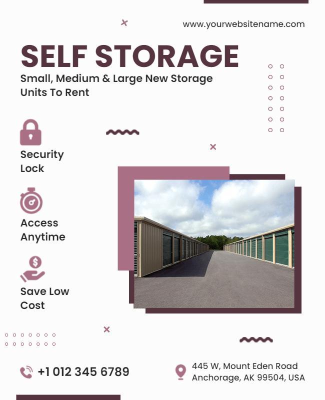 Self Storage Units Rental Flyer Template