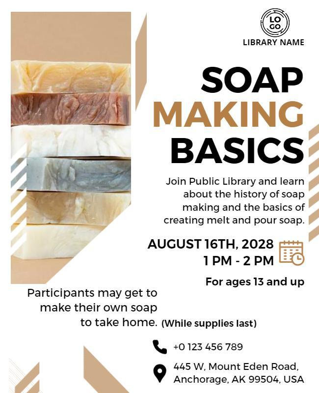 Soap Making Workshop Event Flyer Template