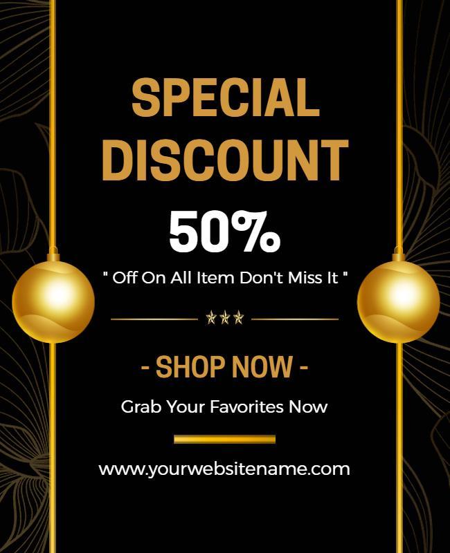 Special Discount Shopping Promotion Flyer Template