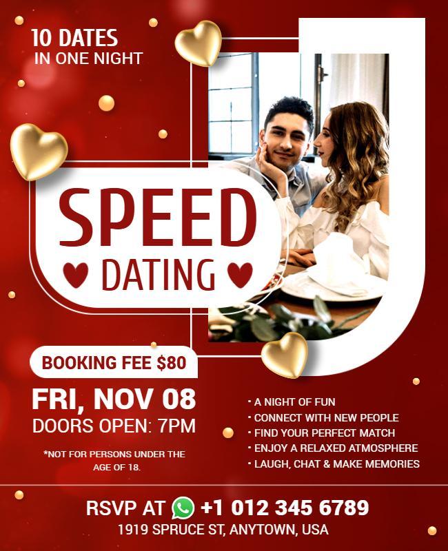 Speed Dating Event Flyer Template