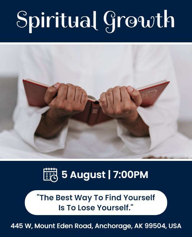 Spiritual Growth Event Flyer Template