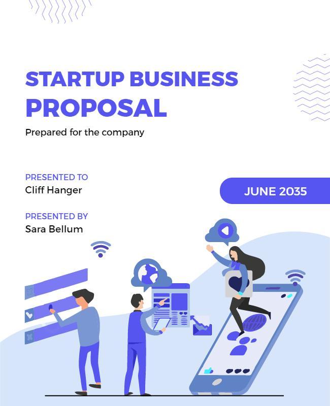 Startup Business Proposal Presentation Flyer Template