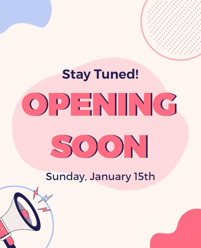 Store Opening Announcement Flyer Template