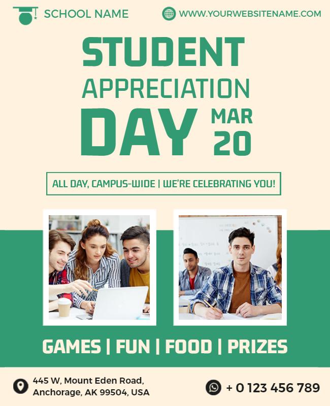 Student Appreciation Day Event Flyer Template