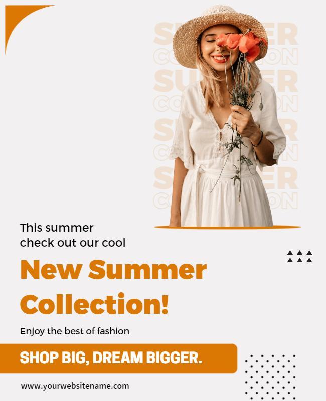 Summer Fashion Collection Promotion Flyer Template