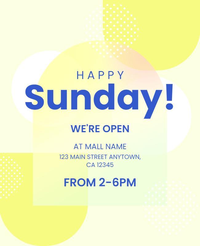 Sunday Shopping Event Flyer Template