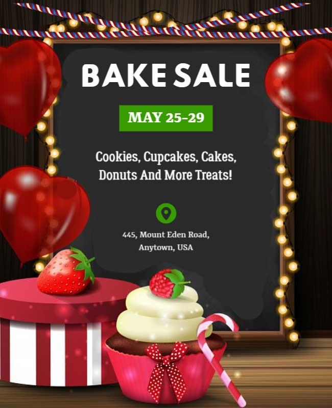 Sweet Treats Bake Sale Flyer Template