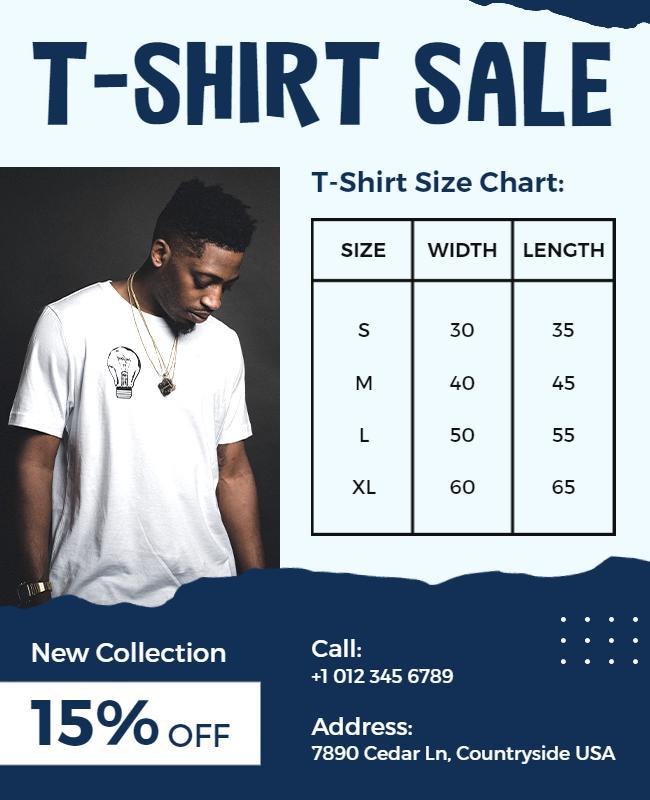 T Shirt Sale Fashion Collection Flyer Template