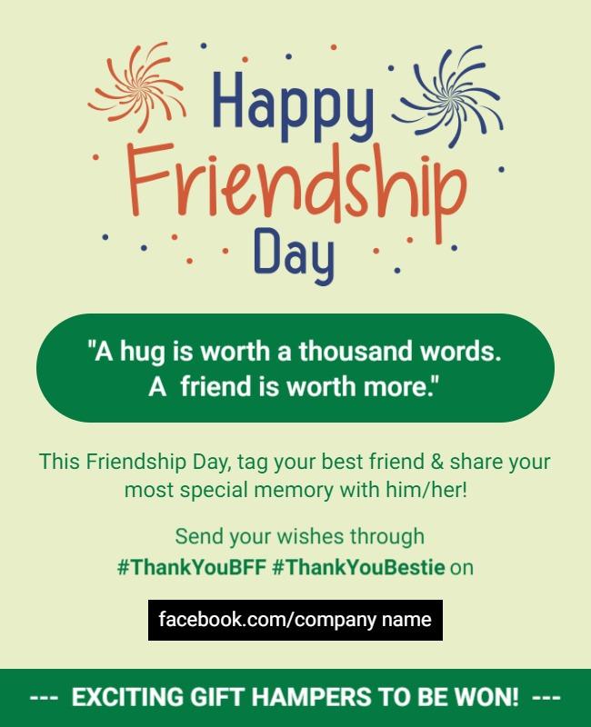 Tahuna Sands and Cinnamon International Friendship Day Poster Template