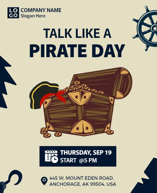 Talk Like a Pirate Day Event Flyer Template