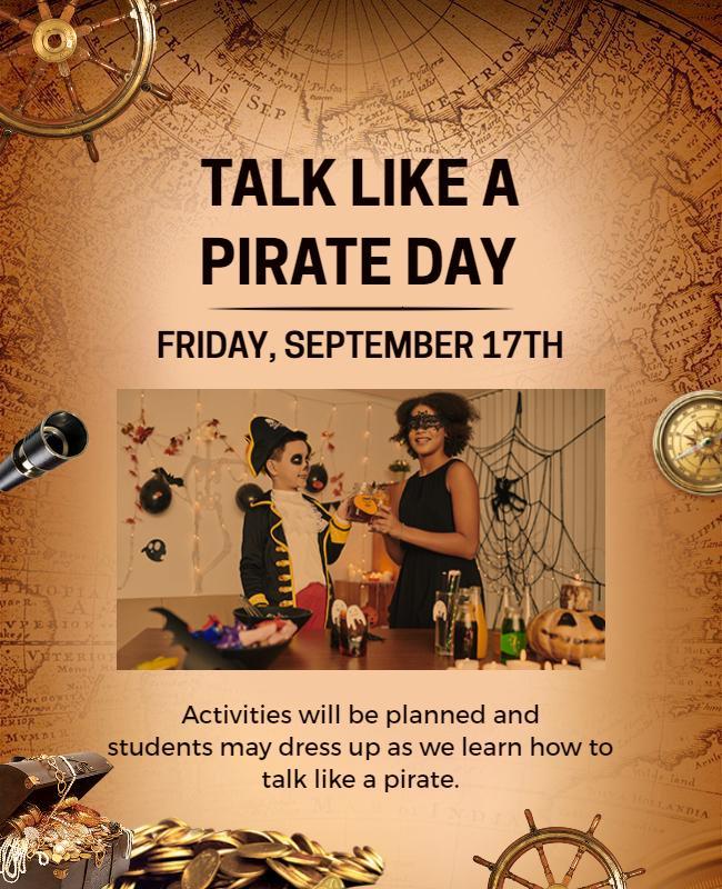 Talk Like a Pirate Day Event Flyer Template