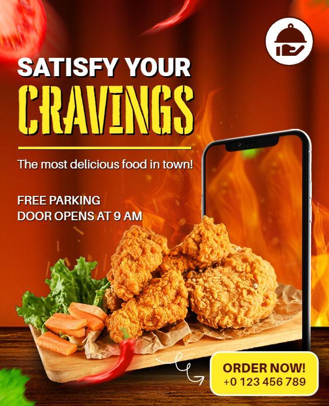 Tasty Fried Chicken Promotion Flyer Template