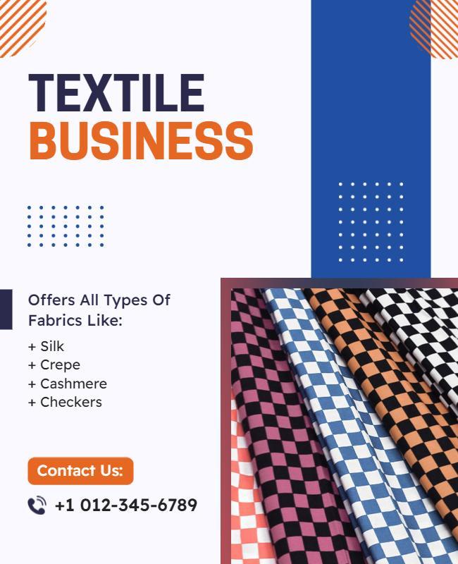 Textile Business Fabric Selection Flyer Template