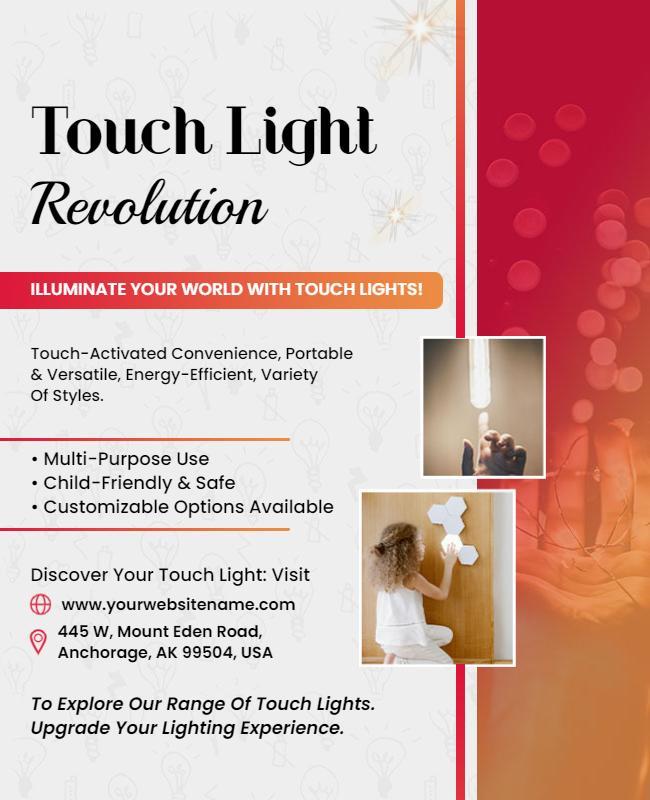 Touch Light Product Promotion Flyer Template