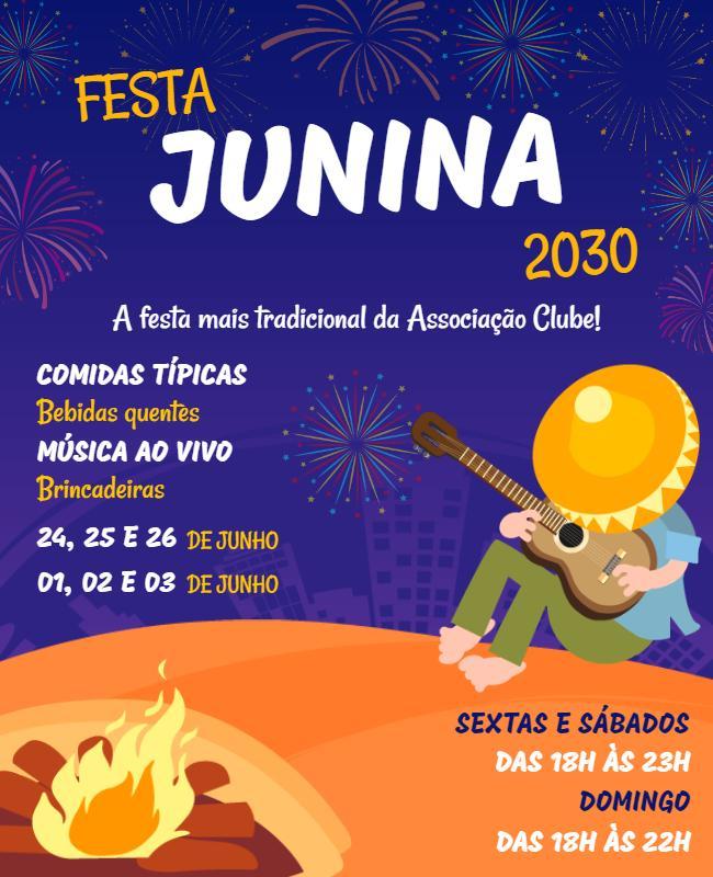 Traditional Festa Junina Celebration Flyer Template