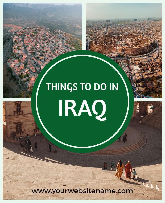 Travel Guide for Exploring Iraq Flyer Template