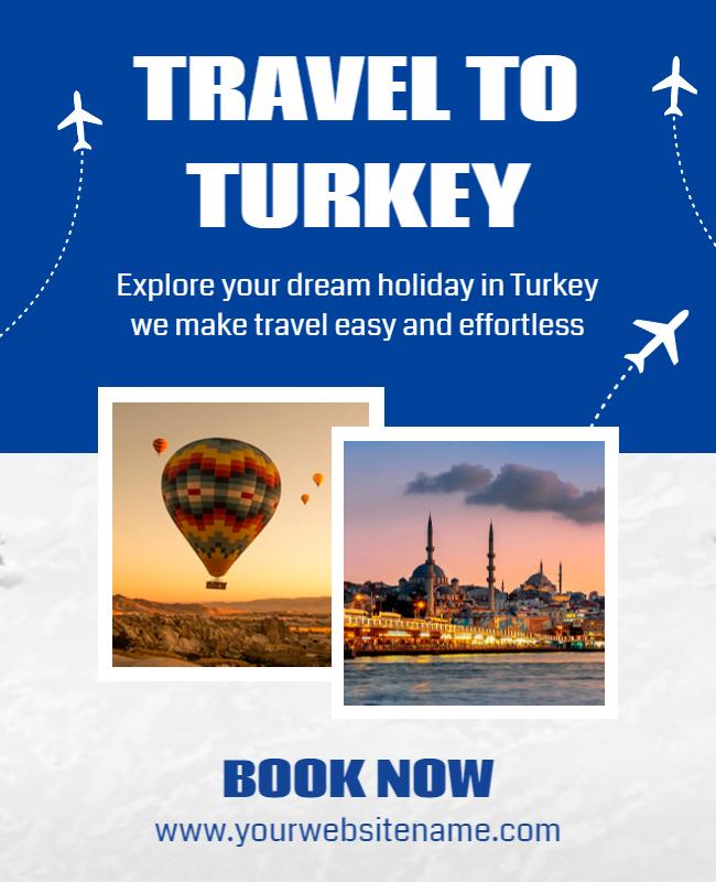 Travel to Turkey Poster Template