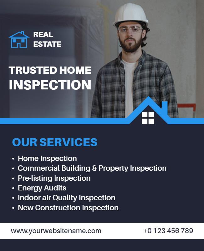 Trusted Home Inspection Services Flyer Template