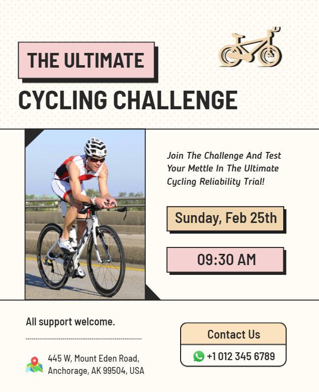 Ultimate Cycling Challenge Event Flyer Template