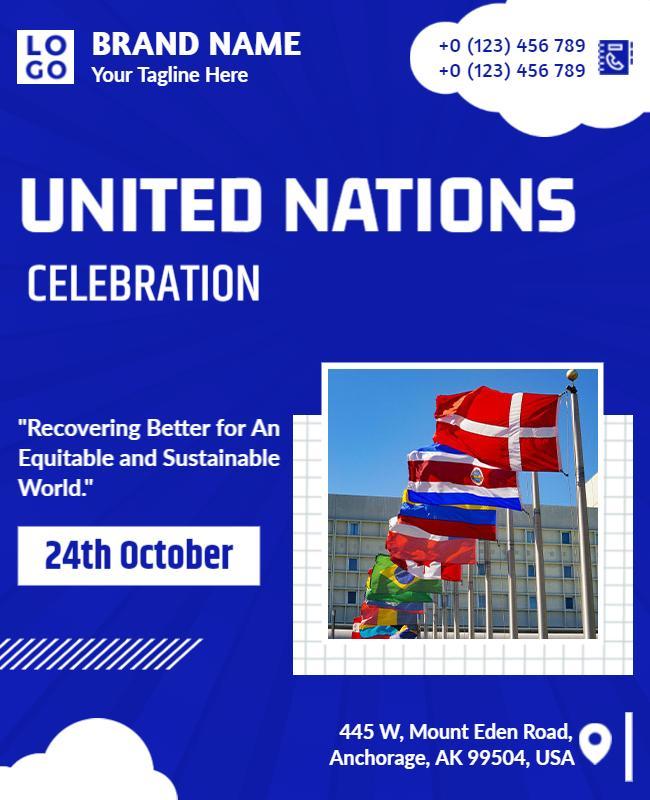 United Nations Celebration Event Flyer Template