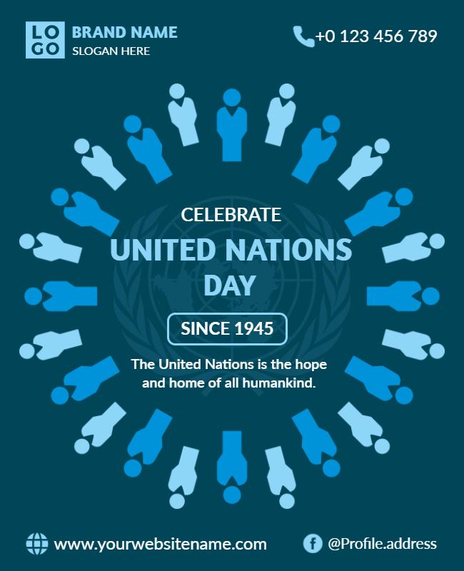 United Nations Day Celebration Flyer Template