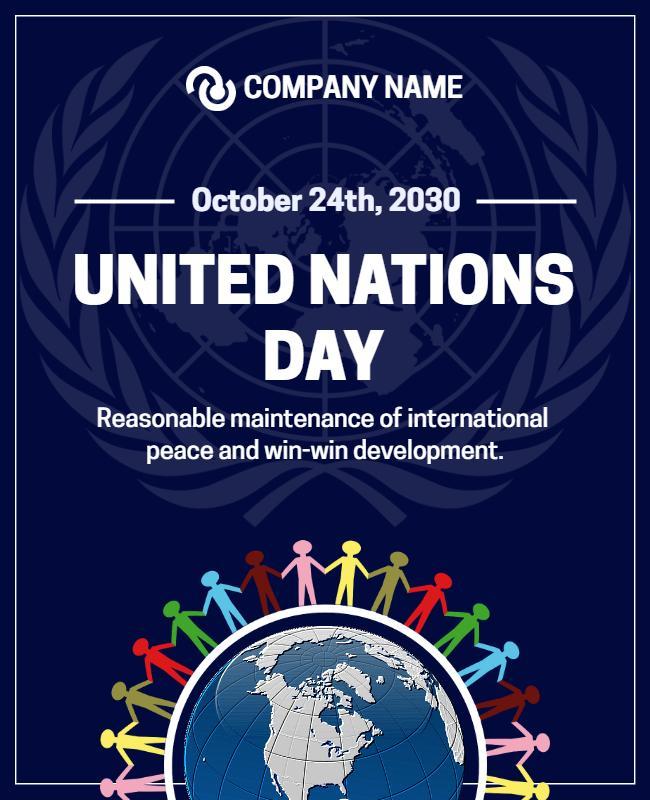 United Nations Day Celebration Flyer Template