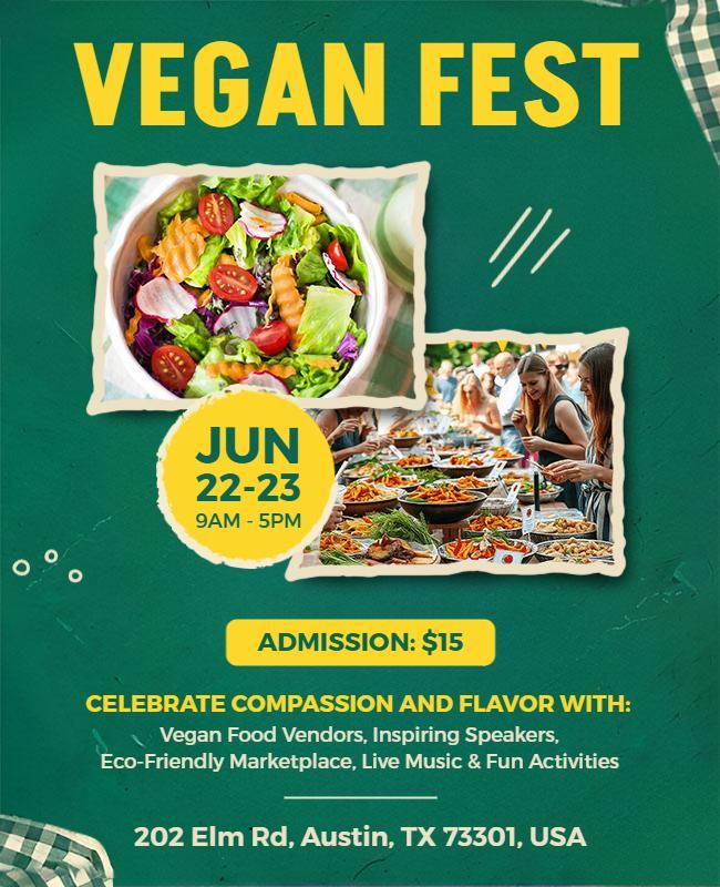 Vegan Fest Event Flyer Template