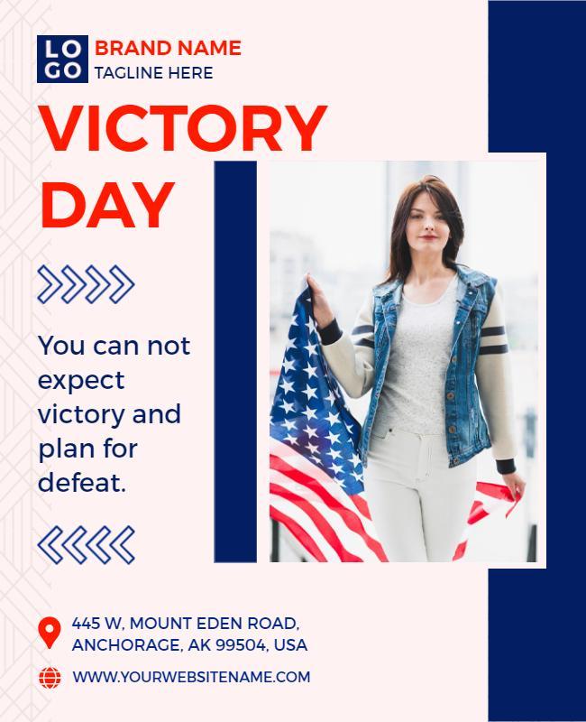 Victory Day Celebration Event Flyer Template