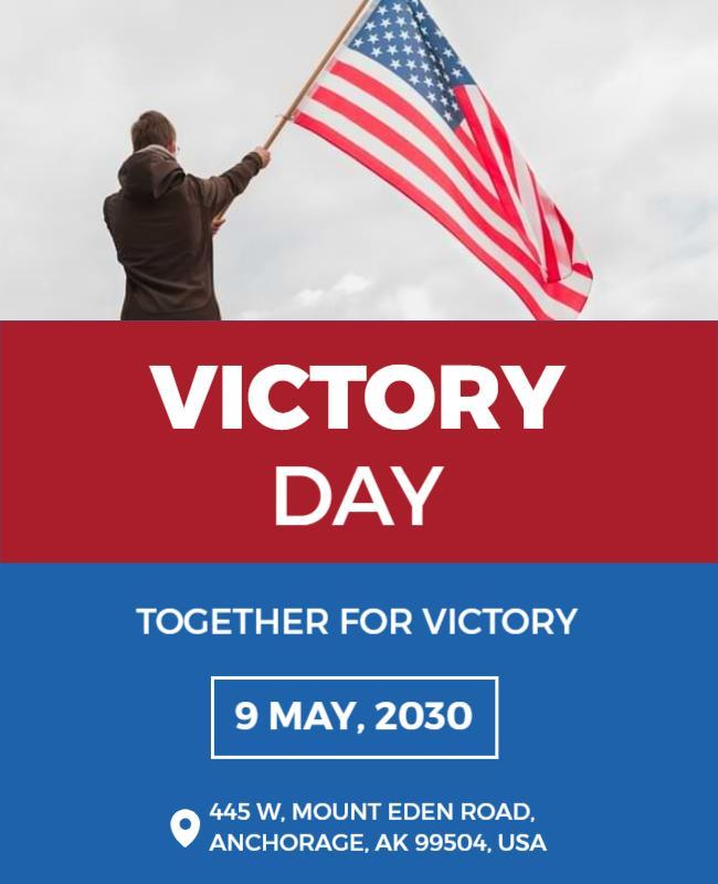 Victory Day Celebration Event Flyer Template