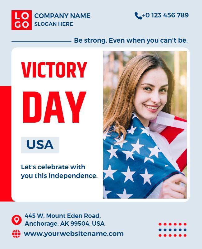 Victory Day Celebration Event Flyer Template