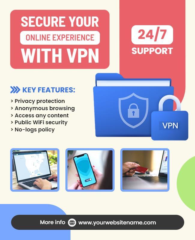 Vpn Service Promotion Flyer Template