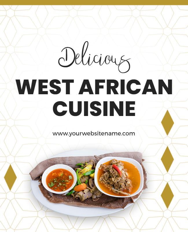 West African Cuisine Promotion Flyer Template