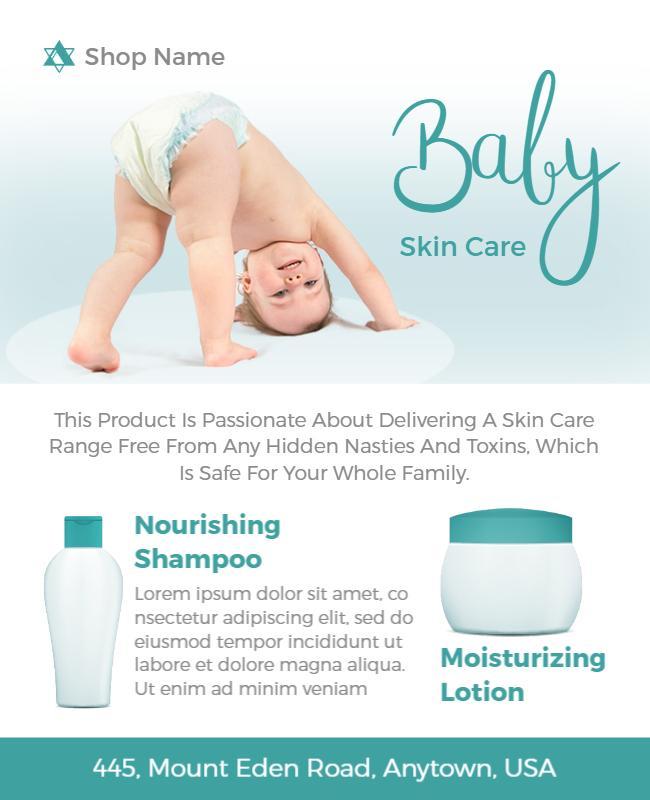 White and Keppel Baby Flyers Template