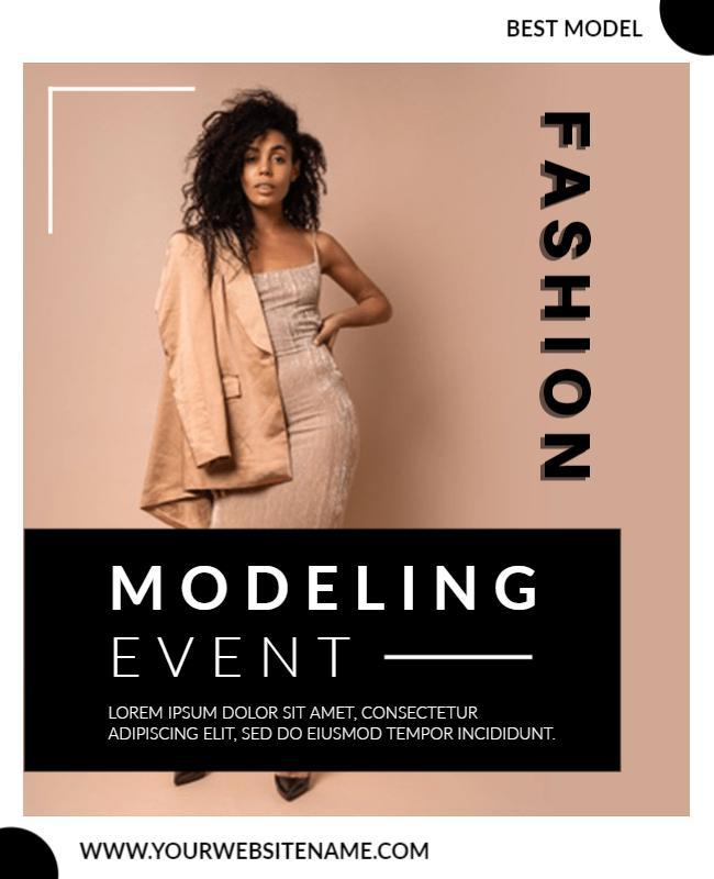 White Fashion Flyers Template