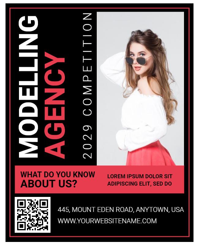 White Fashion Flyers Template