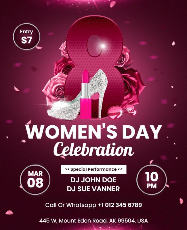 Womens Day Celebration Event Flyer Template