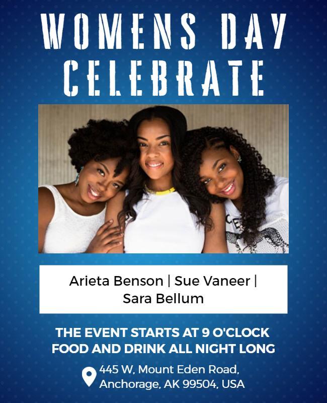 Womens Day Celebration Event Flyer Template